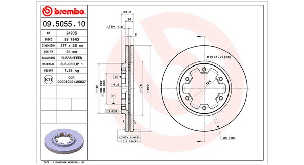 MAGNETI MARELLI Féktárcsa, mind DF0350_MM