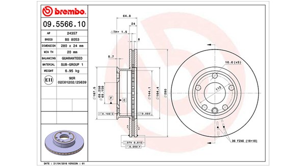 MAGNETI MARELLI Féktárcsa, mind DF0487_MM