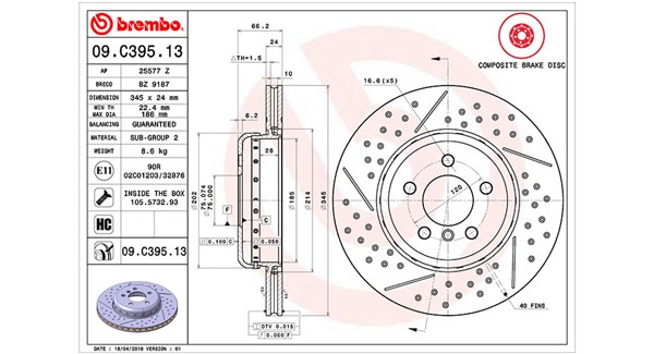 MAGNETI MARELLI Féktárcsa, mind DFC1330_MM