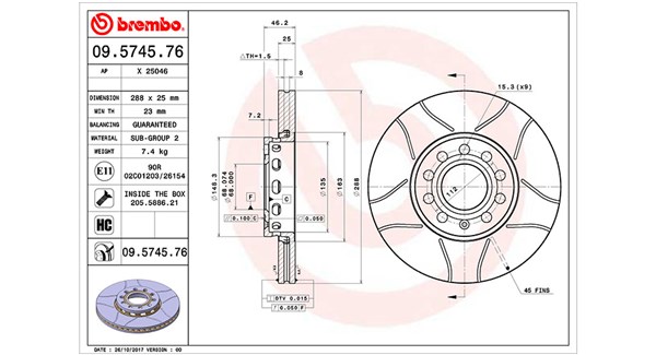 MAGNETI MARELLI Féktárcsa, mind DFM0013_MM