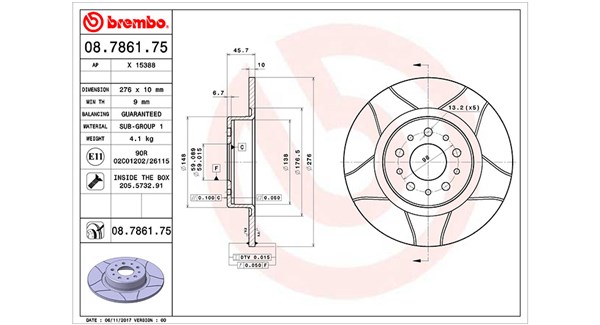 MAGNETI MARELLI Féktárcsa, mind DFM0110_MM