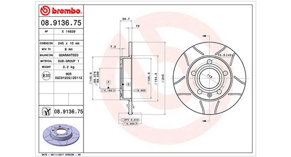 MAGNETI MARELLI Féktárcsa, mind DFM0122_MM