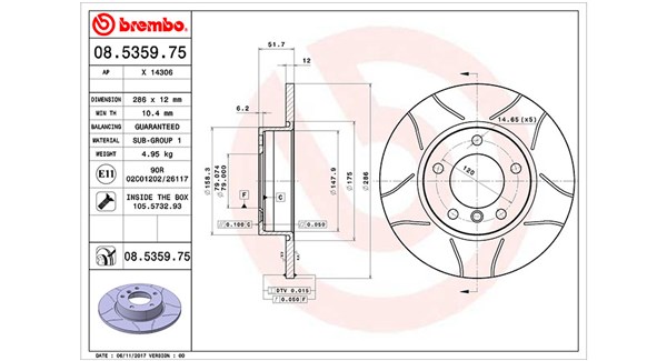 MAGNETI MARELLI Féktárcsa, mind DFM0159_MM