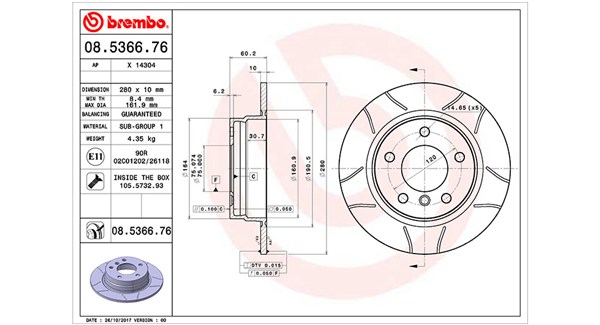 MAGNETI MARELLI Féktárcsa, mind DFM0161_MM