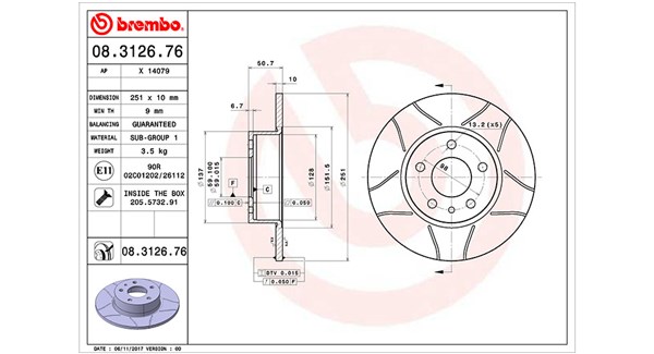 MAGNETI MARELLI Féktárcsa, mind DFM0211_MM