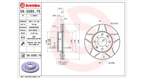 MAGNETI MARELLI Féktárcsa, mind DFM0275_MM