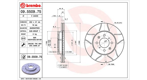 MAGNETI MARELLI Féktárcsa, mind DFM0277_MM