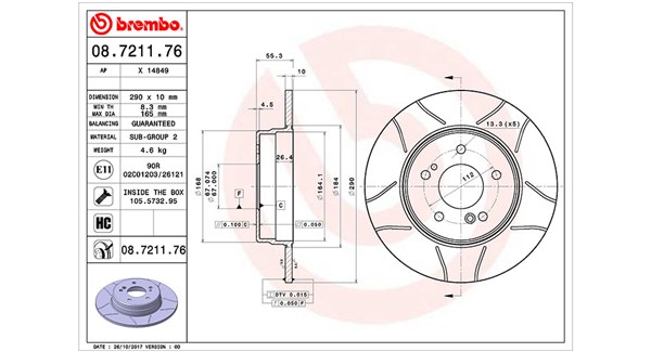 MAGNETI MARELLI Féktárcsa, mind DFM0320_MM