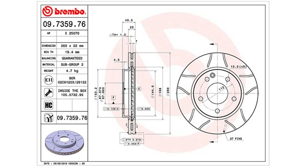 MAGNETI MARELLI Féktárcsa, mind DFM0327_MM