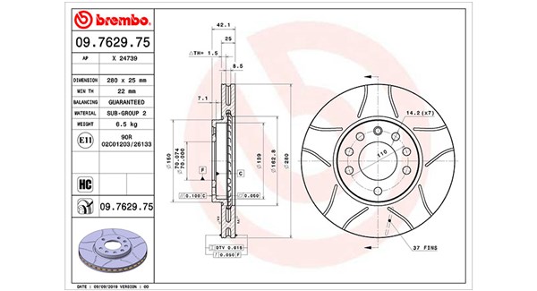 MAGNETI MARELLI Féktárcsa, mind DFM0388_MM