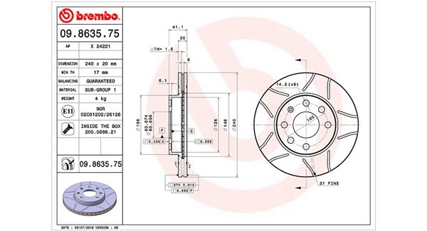 MAGNETI MARELLI Féktárcsa, mind DFM0393_MM