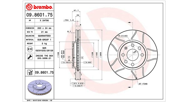 MAGNETI MARELLI Féktárcsa, mind DFM0395_MM