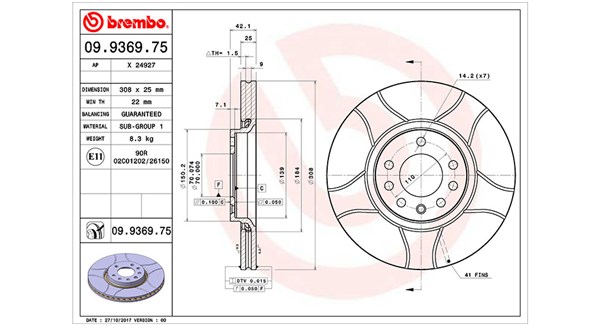 MAGNETI MARELLI Féktárcsa, mind DFM0397_MM