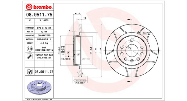 MAGNETI MARELLI Féktárcsa, mind DFM0400_MM