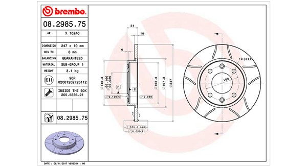 MAGNETI MARELLI DFM0404_MM Féktárcsa, mind