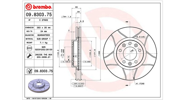 MAGNETI MARELLI Féktárcsa, mind DFM0414_MM