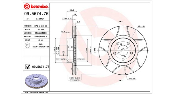 MAGNETI MARELLI Első féktárcsa DFM0454_MM