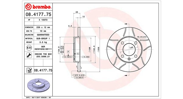 MAGNETI MARELLI Féktárcsa, mind DFM0479_MM