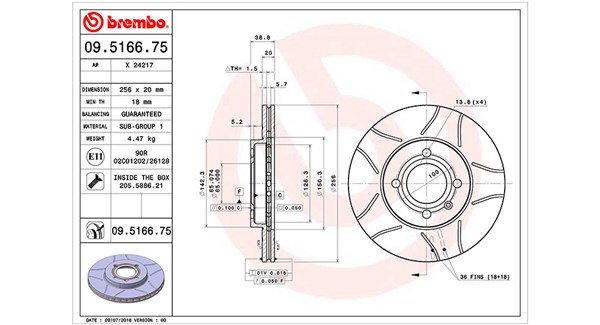 MAGNETI MARELLI Féktárcsa, mind DFM0481_MM