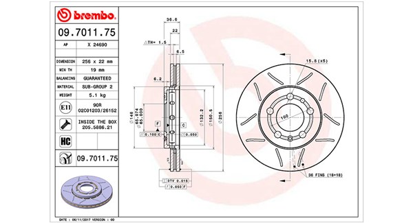 MAGNETI MARELLI Féktárcsa, mind DFM0494_MM