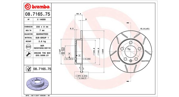 MAGNETI MARELLI Féktárcsa, mind DFM0497_MM