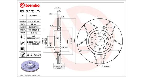 MAGNETI MARELLI Féktárcsa, mind DFM0506_MM