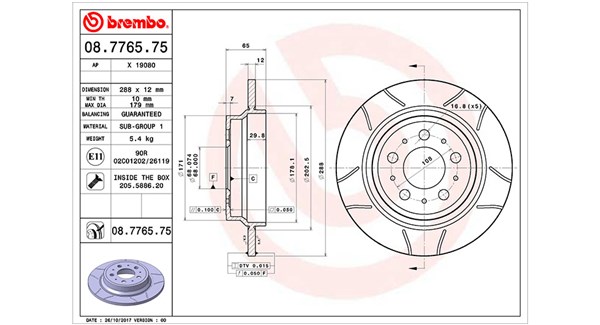 MAGNETI MARELLI Féktárcsa, mind DFM0519_MM