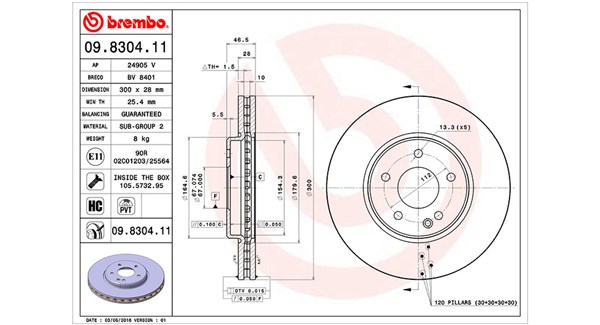 MAGNETI MARELLI Féktárcsa, mind DFV0064_MM