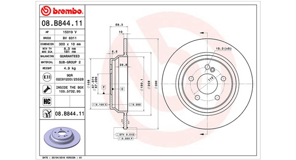 MAGNETI MARELLI Féktárcsa, mind DFV1164_MM