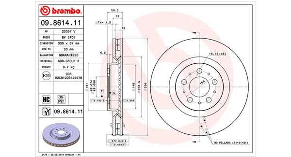 MAGNETI MARELLI Féktárcsa, mind DFV1266_MM