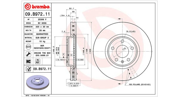 MAGNETI MARELLI Féktárcsa, mind DFV1275_MM