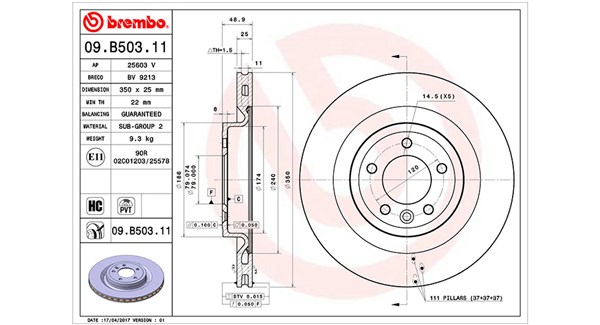 MAGNETI MARELLI Féktárcsa, mind DFV1474_MM