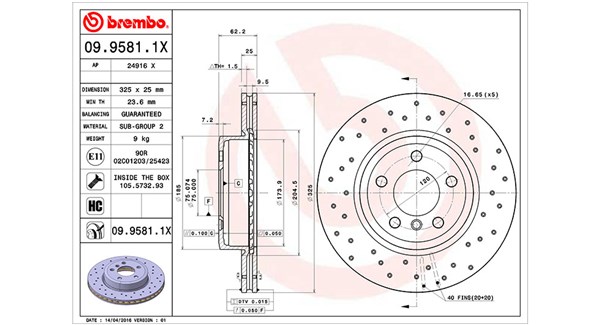 MAGNETI MARELLI Féktárcsa, mind DFX0041_MM