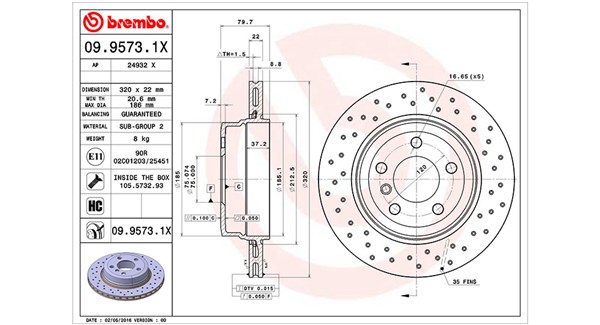 MAGNETI MARELLI Féktárcsa, mind DFX0045_MM