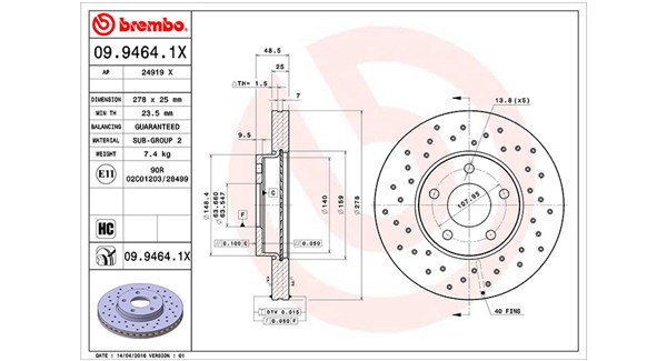 MAGNETI MARELLI Első féktárcsa DFX0054_MM