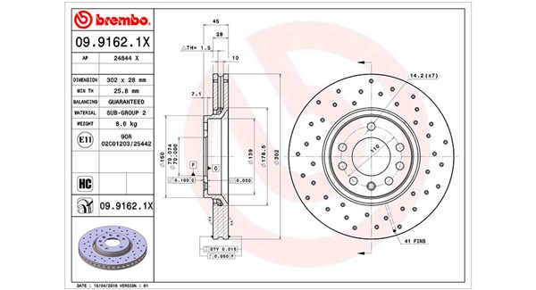 MAGNETI MARELLI Féktárcsa, mind DFX0082_MM