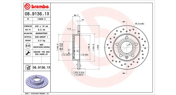 MAGNETI MARELLI DFX0122_MM Féktárcsa, mind