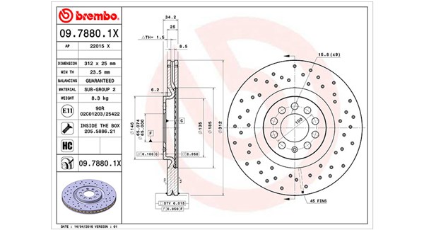 MAGNETI MARELLI Első féktárcsa DFX0131_MM