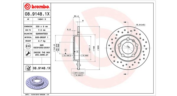 MAGNETI MARELLI Féktárcsa, mind DFX0132_MM