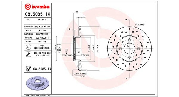 MAGNETI MARELLI Féktárcsa, mind DFX0216_MM