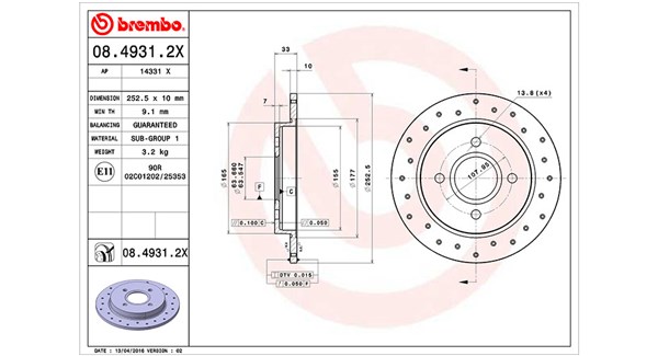 MAGNETI MARELLI Féktárcsa, mind DFX0246_MM