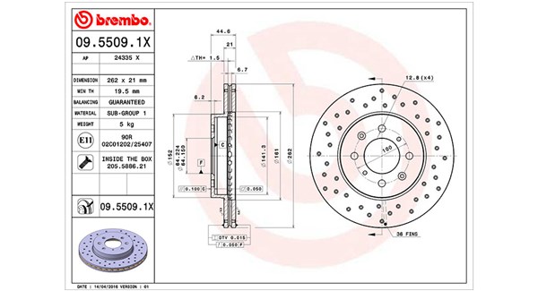 MAGNETI MARELLI Féktárcsa, mind DFX0277_MM