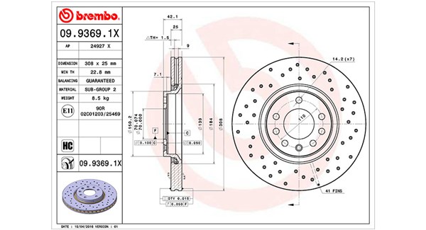 MAGNETI MARELLI Első féktárcsa DFX0397_MM