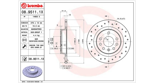 MAGNETI MARELLI Féktárcsa, mind DFX0400_MM