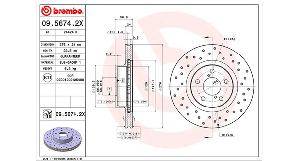 MAGNETI MARELLI Első féktárcsa DFX0454_MM