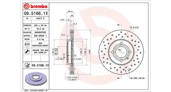 MAGNETI MARELLI Féktárcsa, mind DFX0481_MM