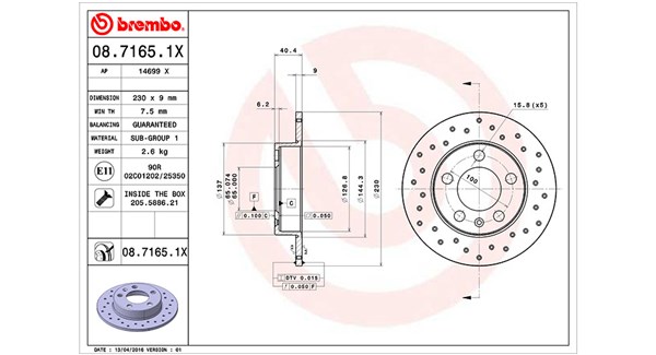 MAGNETI MARELLI Féktárcsa, mind DFX0497_MM