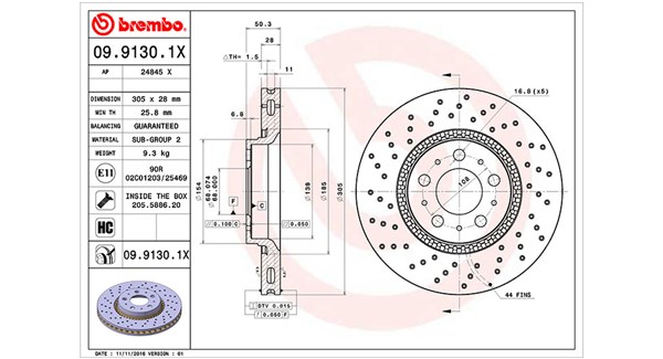 MAGNETI MARELLI Első féktárcsa DFX0518_MM