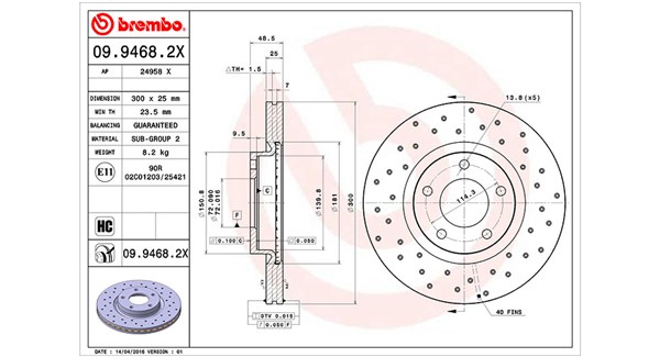 MAGNETI MARELLI Féktárcsa, mind DFX0568_MM