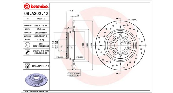 MAGNETI MARELLI Féktárcsa, mind DFX0608_MM